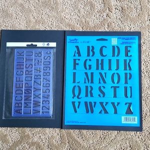 Vintage 90’s Stencils Alphabet And Numbers (2)